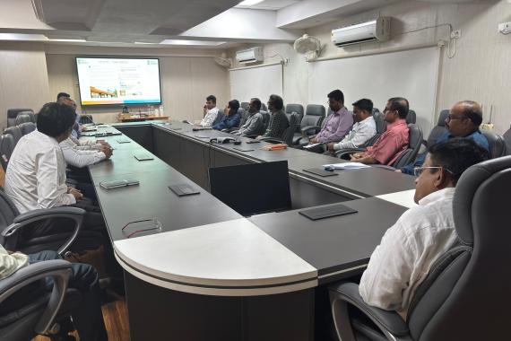 Meeting with OMC officials (IOC, HPC, and BPC) to discuss various operational issues, including the 'Apna Ghar' initiative aimed at improving the safety and well-being of truck drivers during long journeys.